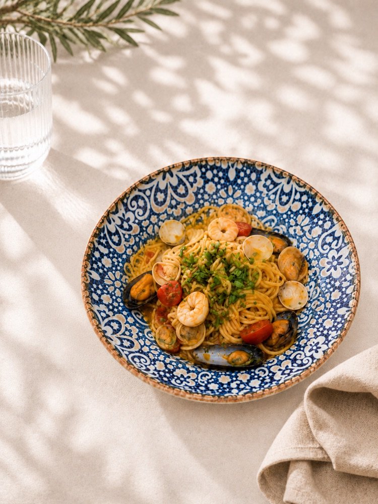 Spaghetti Frutti di Mare mit Meeresfrüchten